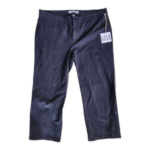 Lila Ryan The Jase Slim Straight Pedal Pusher Pants Navy Blue Size 14 NEW